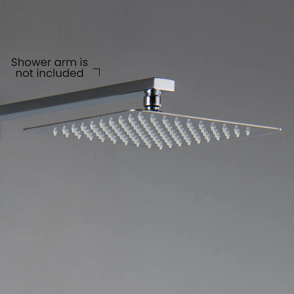 Casa Fixtures - Shower Head - Quadra 10" Metal Rain Shower Head 2mm Ultra Thin Profile (RS101)