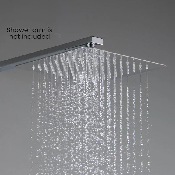 Casa Fixtures - Shower Head - Quadra 10" Metal Rain Shower Head 2mm Ultra Thin Profile (RS101)