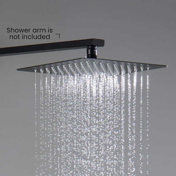 Casa Fixtures - Shower Head - Quadra 10" Metal Rain Shower Head 2mm Ultra Thin Profile (RS101)