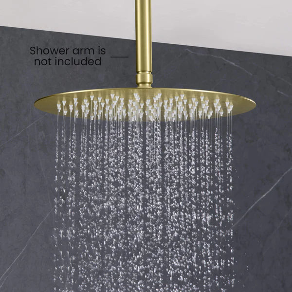 Casa Fixtures - Shower Head - Halo 12" Metal Rain Shower Head 2mm Ultra Thin Profile (RS102)