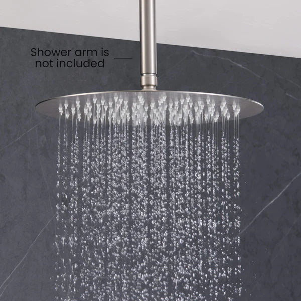 Casa Fixtures - Shower Head - Halo 12" Metal Rain Shower Head 2mm Ultra Thin Profile (RS102)