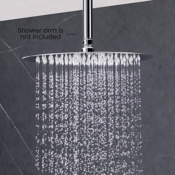 Casa Fixtures - Shower Head - Halo 12" Metal Rain Shower Head 2mm Ultra Thin Profile (RS102)