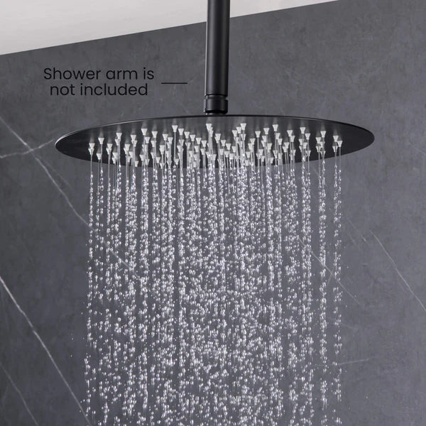 Casa Fixtures - Shower Head - Halo 12" Metal Rain Shower Head 2mm Ultra Thin Profile (RS102)