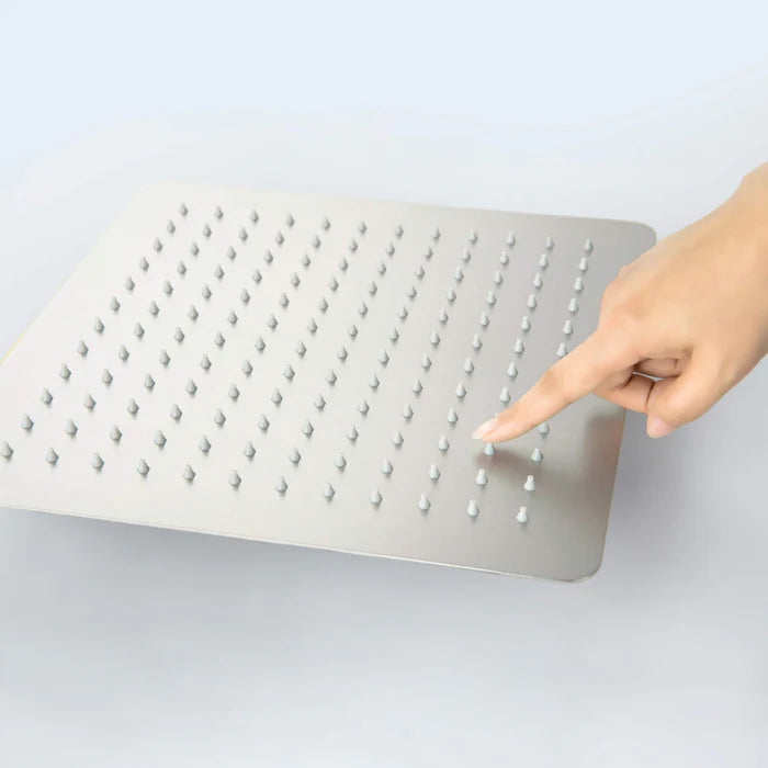 Casa Fixtures - Shower Head - Quadra 12" Metal Rain Shower Head 2mm Ultra Thin Profile (RS103)