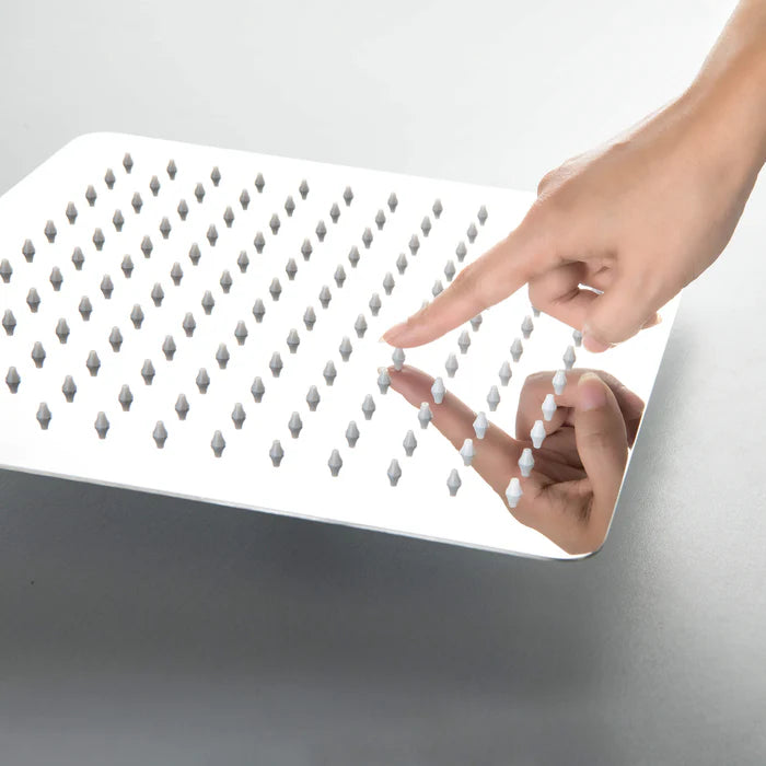 Casa Fixtures - Shower Head - Quadra 12" Metal Rain Shower Head 2mm Ultra Thin Profile (RS103)