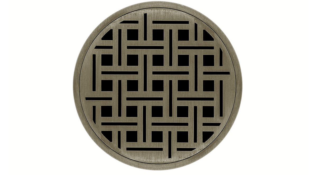 Infinity Drain - 5" Round Center Drain - RVD 5 Weave Series Drain (Complete Kit)