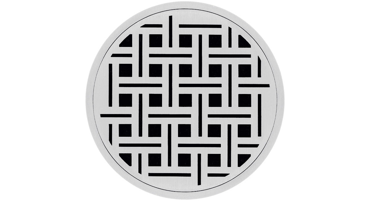 Infinity Drain - 5" Round Center Drain - RVD 5 Weave Series Drain (Complete Kit)
