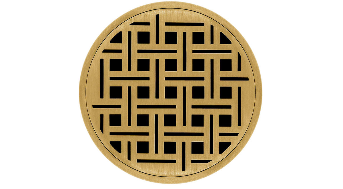 Infinity Drain - 5" Round Center Drain - RVD 5 Weave Series Drain (Complete Kit)