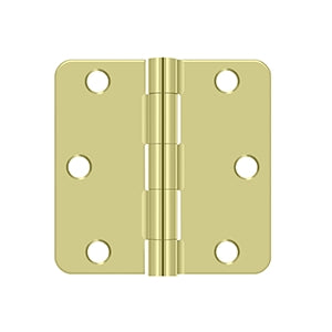 Deltana - Steel Hinges - 3" x 3" Residential Door Hinge 1/4" Radius Corner (Pairs)