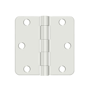 Deltana - Steel Hinges - 3" x 3" Residential Door Hinge 1/4" Radius Corner (Pairs)