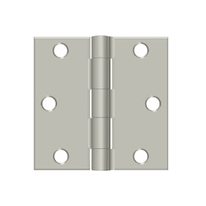 Deltana - Steel Hinges - 3" x 3" Residential Door Hinge Square Corner (Pairs)