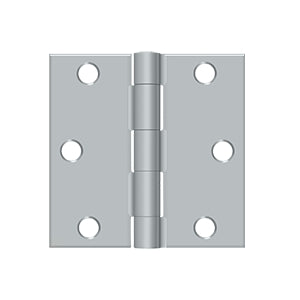 Deltana - Steel Hinges - 3" x 3" Residential Door Hinge Square Corner (Pairs)