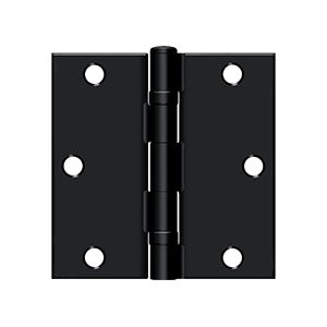 Deltana - Steel Hinges - 3-1/2" x 3-1/2" Residential Ball Bearing Door Hinge Square Corner (Pairs)