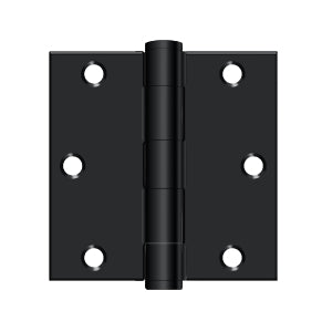 Deltana - Steel Hinges - 3-1/2" x 3-1/2" Heavy Duty Door Hinge Square Corner (Pairs)