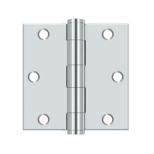 Deltana - Steel Hinges - 3-1/2" x 3-1/2" Heavy Duty Door Hinge Square Corner (Pairs)