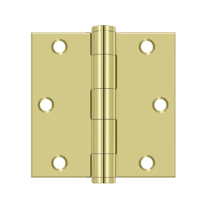 Deltana - Steel Hinges - 3-1/2" x 3-1/2" Heavy Duty Door Hinge Square Corner (Pairs)