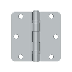 Deltana - Steel Hinges - 3-1/2" x 3-1/2" Residential Ball Bearing Door Hinge 1/4" Radius Corner (Pairs)