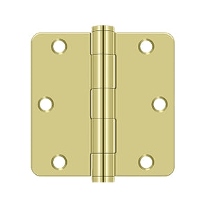 Deltana - Steel Hinges - 3-1/2" x 3-1/2" Heavy Duty Door Hinge 1/4" Radius Corner (Pairs)