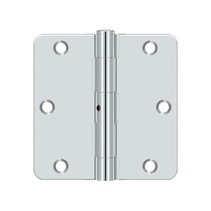Deltana - Steel Hinges - 3-1/2" x 3-1/2" NRP Residential Door Hinge 1/4" Radius Corner (Pairs)