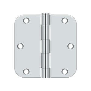 Deltana - Steel Hinges - 3-1/2" x 3-1/2" Residential Door Hinge 5/8" Radius Corner (Pairs)