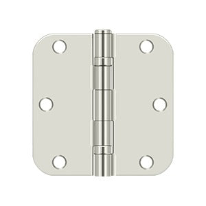 Deltana - Steel Hinges - 3-1/2" x 3-1/2" Residential Ball Bearing Door Hinge 5/8" Radius Corner (Pairs)