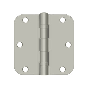 Deltana - Steel Hinges - 3-1/2" x 3-1/2" Residential Ball Bearing Door Hinge 5/8" Radius Corner (Pairs)