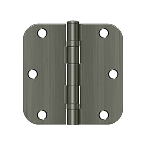 Deltana - Steel Hinges - 3-1/2" x 3-1/2" Residential Ball Bearing Door Hinge 5/8" Radius Corner (Pairs)