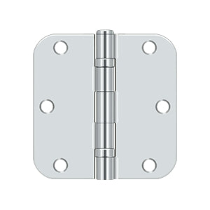 Deltana - Steel Hinges - 3-1/2" x 3-1/2" Residential Ball Bearing Door Hinge 5/8" Radius Corner (Pairs)