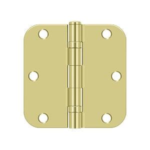 Deltana - Steel Hinges - 3-1/2" x 3-1/2" Residential Ball Bearing Door Hinge 5/8" Radius Corner (Pairs)