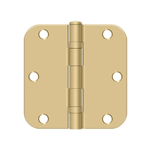 Deltana - Steel Hinges - 3-1/2" x 3-1/2" Residential Ball Bearing Door Hinge 5/8" Radius Corner (Pairs)