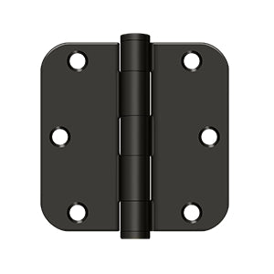 Deltana - Steel Hinges - 3-1/2" x 3-1/2" Heavy Duty Door Hinge 5/8" Radius Corner (Pairs)