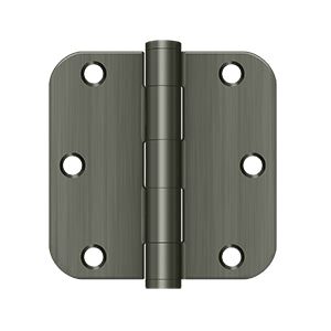 Deltana - Steel Hinges - 3-1/2" x 3-1/2" Heavy Duty Door Hinge 5/8" Radius Corner (Pairs)