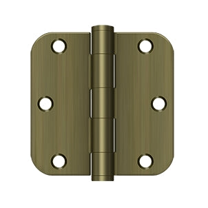 Deltana - Steel Hinges - 3-1/2" x 3-1/2" Heavy Duty Door Hinge 5/8" Radius Corner (Pairs)