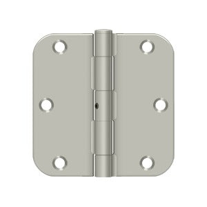 Deltana - Steel Hinges - 3-1/2" x 3-1/2" NRP Residential Door Hinge 5/8" Radius Corner (Pairs)
