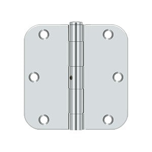 Deltana - Steel Hinges - 3-1/2" x 3-1/2" NRP Residential Door Hinge 5/8" Radius Corner (Pairs)