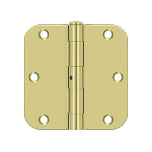 Deltana - Steel Hinges - 3-1/2" x 3-1/2" NRP Residential Door Hinge 5/8" Radius Corner (Pairs)