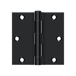 Deltana - Steel Hinges - 3-1/2" x 3-1/2" Residential Door Hinge Square Corner (Pairs)