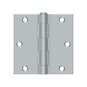 Deltana - Steel Hinges - 3-1/2" x 3-1/2" Residential Door Hinge Square Corner (Pairs)