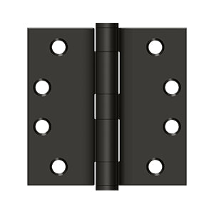 Deltana - Steel Hinges - 4" x 4" Heavy Duty Door Hinge Square Corner (Pairs)
