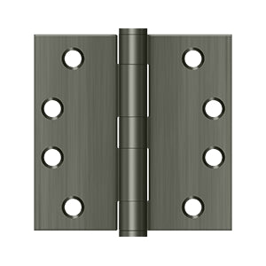 Deltana - Steel Hinges - 4" x 4" Heavy Duty Door Hinge Square Corner (Pairs)