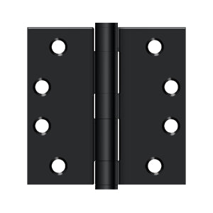 Deltana - Steel Hinges - 4" x 4" Heavy Duty Door Hinge Square Corner (Pairs)