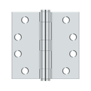 Deltana - Steel Hinges - 4" x 4" Heavy Duty Door Hinge Square Corner (Pairs)