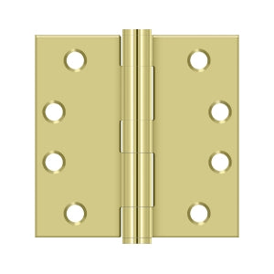 Deltana - Steel Hinges - 4" x 4" Heavy Duty Door Hinge Square Corner (Pairs)