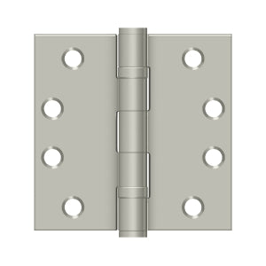 Deltana - Steel Hinges - 4" x 4" Heavy Duty Ball Bearing Door Hinge Square Corner (Pairs)