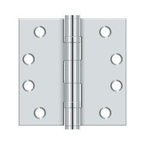 Deltana - Steel Hinges - 4" x 4" Heavy Duty Ball Bearing Door Hinge Square Corner (Pairs)