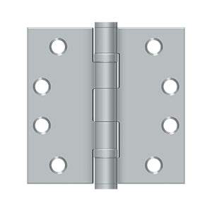 Deltana - Steel Hinges - 4" x 4" Heavy Duty Ball Bearing Door Hinge Square Corner (Pairs)