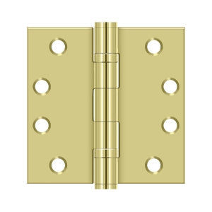 Deltana - Steel Hinges - 4" x 4" Heavy Duty Ball Bearing Door Hinge Square Corner (Pairs)