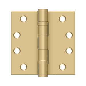 Deltana - Steel Hinges - 4" x 4" Heavy Duty Ball Bearing Door Hinge Square Corner (Pairs)
