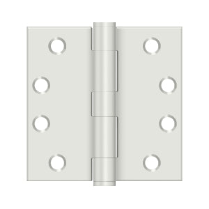 Deltana - Steel Hinges - 4" x 4" Heavy Duty Door Hinge Square Corner (Pairs)