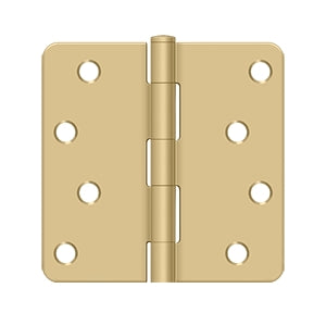 Deltana - Steel Hinges - 4" x 4" Residential Door Hinge 1/4" Radius Corner (Pairs)